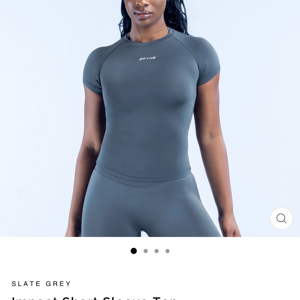 DFYNE Slate Grey Short Sleeve Performance Tee